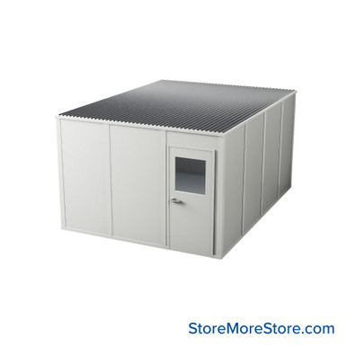 Modular Inplant Office 145''W x 193''D x 108''H - 12x16-3wall-9H SMS-09-V112-12x16-3wall-9H