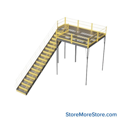 Warehouse Mezzanine 120''W x 120''D x 144''H - 1010-12GMEZ-PG-IBC SMS-09-V62-1010-12GMEZ-PG-IBC