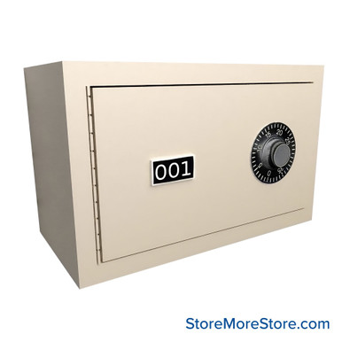 Wall Mounted Gun Locker, 13" W x 6.5" D x 8.25" H, 1 Compartment, Single Arrangement, Combination Lock SMS-05-V72-EDHGS01C