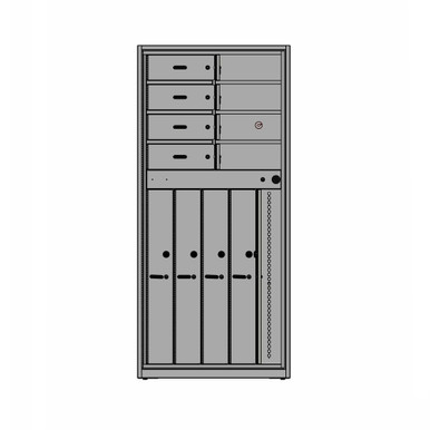 Weapons Storage Cabinets 34''W x 13''D x 74''H - 050-13488-AL SMS-01-V128-050-13488-AL