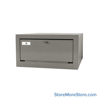 Handgun Lock Box, 8" High, 1 Compartment, Padlock Hasp SMS-05-V25-WMC-1-059511H