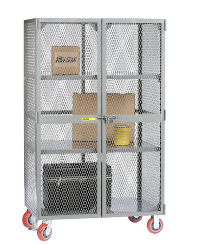 Wire Mesh Cabinet 51''W x 31''D x 78''H - SL2-3048-6PY-FL SMS-05-V87-SL2-3048-6PY-FL