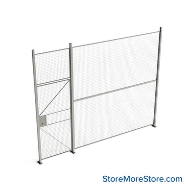 Wire Security Cage 150''W x 2''D x 125''H - WHD3-1-13-10 SMS-07-V79-WHD3-1-13-10