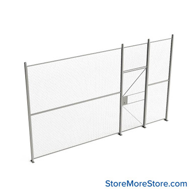 Wire Security Cage 200''W x 2''D x 125''H - WHD3-1-17-10 SMS-07-V79-WHD3-1-17-10