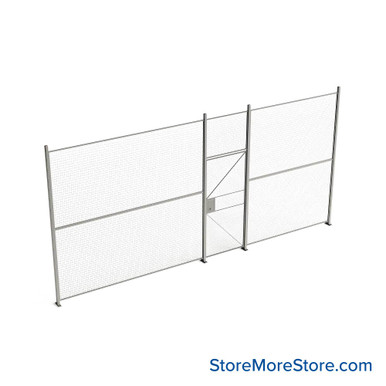 Wire Security Cage 248''W x 2''D x 125''H - WHD3-1-21-10 SMS-07-V79-WHD3-1-21-10