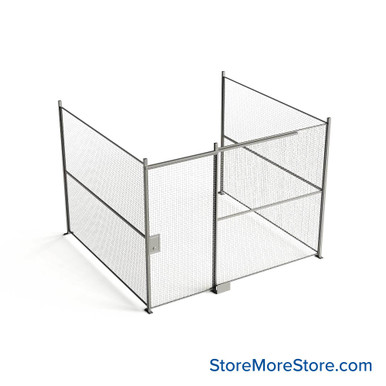 Wire Security Cage 138''W x 124''D x 125''H - WSD4-3-32-10 SMS-07-V79-WSD4-3-32-10