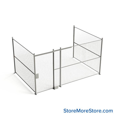 Wire Security Cage 188''W x 124''D x 125''H - WSD4-3-36-10 SMS-07-V79-WSD4-3-36-10