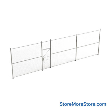 Wire Security Cage 406''W x 2''D x 125''H - WHD3-1-34-10 SMS-07-V79-WHD3-1-34-10