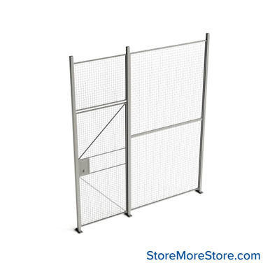 Wire Security Cage 102''W x 2''D x 125''H - WHD3-1-9-10 SMS-07-V79-WHD3-1-9-10