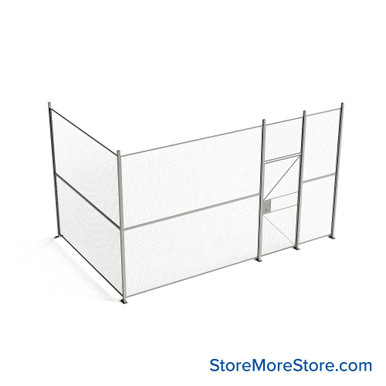 Wire Security Cage 200''W x 124''D x 125''H - WHD3-2-27-10 SMS-07-V79-WHD3-2-27-10