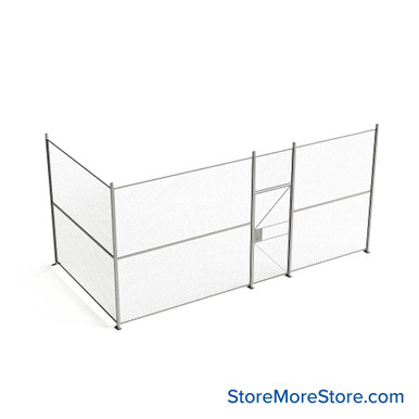 Wire Security Cage 248''W x 124''D x 125''H - WHD3-2-31-10 SMS-07-V79-WHD3-2-31-10