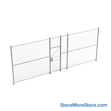 Wire Security Cage 310''W x 2''D x 125''H - WHD3-1-26-10 SMS-07-V79-WHD3-1-26-10