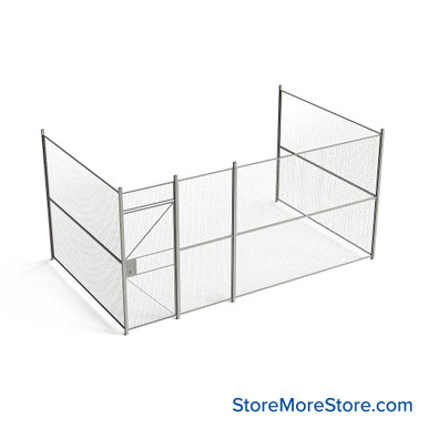 Wire Security Cage 200''W x 124''D x 101''H - WHD3-3-37-8 SMS-07-V79-WHD3-3-37-8