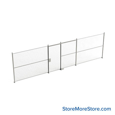 Wire Security Cage 358''W x 2''D x 125''H - WSD4-1-30-10 SMS-07-V79-WSD4-1-30-10