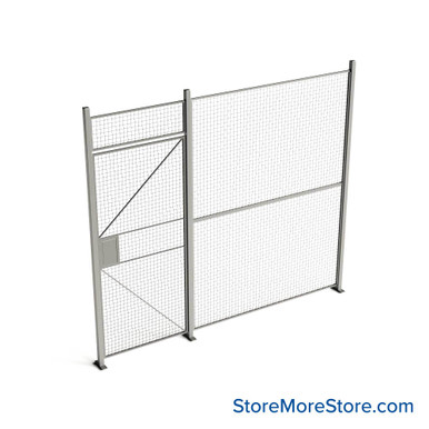 Wire Security Cage 114''W x 2''D x 101''H - WHD3-1-10-8 SMS-07-V79-WHD3-1-10-8