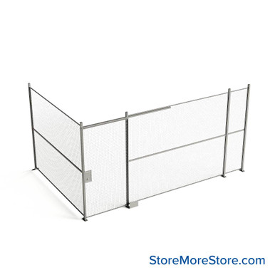 Wire Security Cage 200''W x 124''D x 125''H - WSD4-2-27-10 SMS-07-V79-WSD4-2-27-10