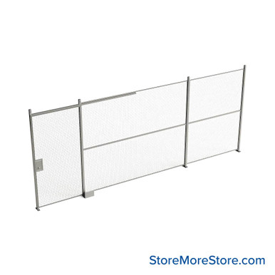 Wire Security Cage 248''W x 2''D x 125''H - WSD4-1-21-10 SMS-07-V79-WSD4-1-21-10