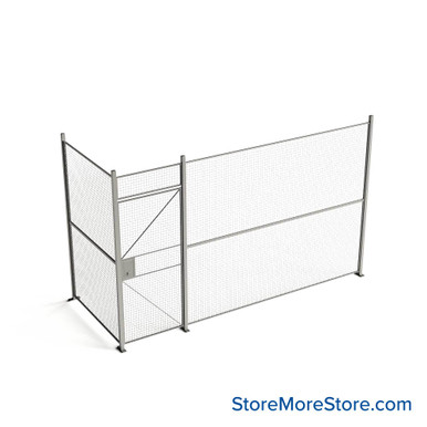 Wire Security Cage 156''W x 64''D x 101''H - WHD3-2-19-8 SMS-07-V79-WHD3-2-19-8