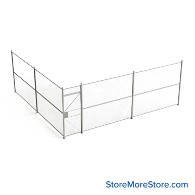 Wire Security Cage 272''W x 246''D x 101''H - WHD3-2-43-8 SMS-07-V79-WHD3-2-43-8