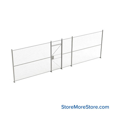 Wire Security Cage 322''W x 2''D x 101''H - WHD3-1-27-8 SMS-07-V79-WHD3-1-27-8