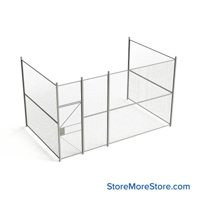Wire Security Cage 200''W x 124''D x 125''H - WHD3-3-37-10 SMS-07-V79-WHD3-3-37-10