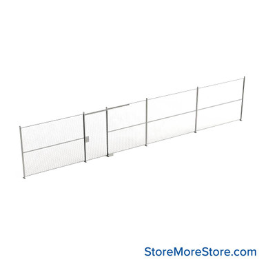 Wire Security Cage 504''W x 2''D x 125''H - WSD4-1-42-10 SMS-07-V79-WSD4-1-42-10