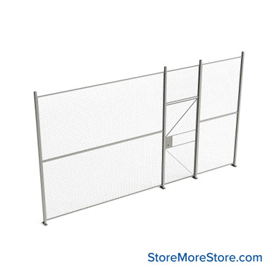 Wire Security Cage 212''W x 2''D x 125''H - WHD3-1-18-10 SMS-07-V79-WHD3-1-18-10
