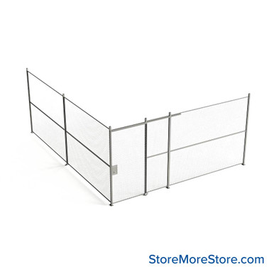 Wire Security Cage 200''W x 246''D x 101''H - WSD4-2-37-8 SMS-07-V79-WSD4-2-37-8