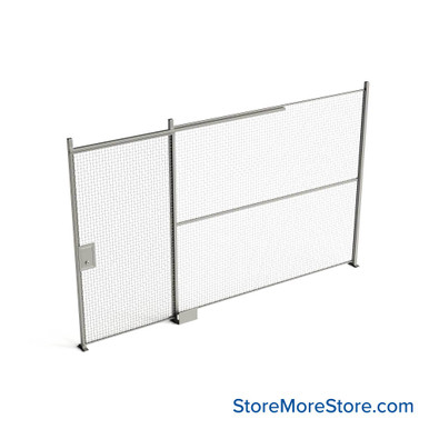 Wire Security Cage 162''W x 2''D x 101''H - WSD4-1-14-8 SMS-07-V79-WSD4-1-14-8