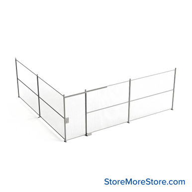 Wire Security Cage 272''W x 246''D x 101''H - WSD4-2-43-8 SMS-07-V79-WSD4-2-43-8