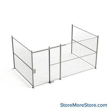 Wire Security Cage 200''W x 124''D x 125''H - WSD4-3-37-10 SMS-07-V79-WSD4-3-37-10