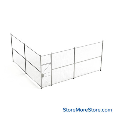 Wire Security Cage 248''W x 246''D x 125''H - WHD3-2-41-10 SMS-07-V79-WHD3-2-41-10