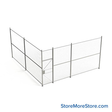 Wire Security Cage 224''W x 246''D x 125''H - WHD3-2-39-10 SMS-07-V79-WHD3-2-39-10