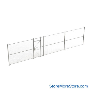 Wire Security Cage 420''W x 2''D x 101''H - WHD3-1-35-8 SMS-07-V79-WHD3-1-35-8