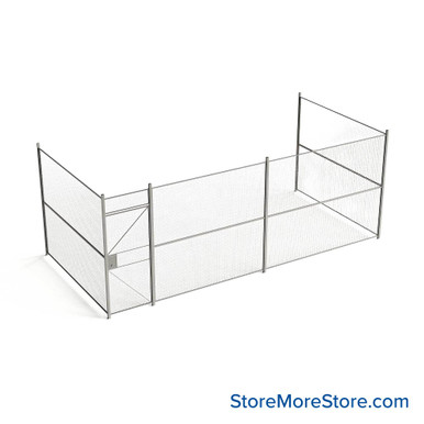 Wire Security Cage 260''W x 124''D x 101''H - WHD3-3-42-8 SMS-07-V79-WHD3-3-42-8
