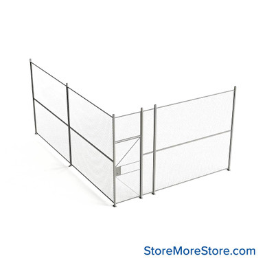 Wire Security Cage 176''W x 246''D x 125''H - WHD3-2-35-10 SMS-07-V79-WHD3-2-35-10
