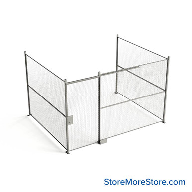 Wire Security Cage 162''W x 124''D x 101''H - WSD4-3-34-8 SMS-07-V79-WSD4-3-34-8
