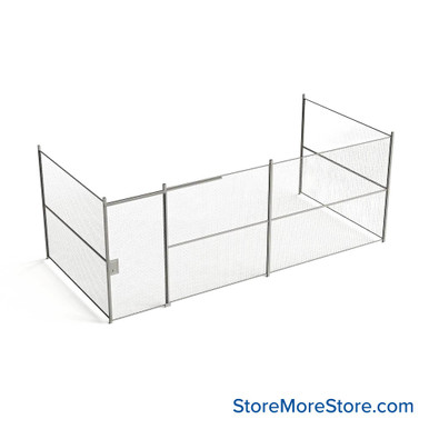 Wire Security Cage 260''W x 124''D x 101''H - WSD4-3-42-8 SMS-07-V79-WSD4-3-42-8
