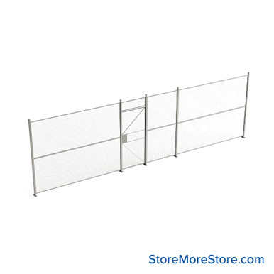 Wire Security Cage 334''W x 2''D x 101''H - WHD3-1-28-8 SMS-07-V79-WHD3-1-28-8