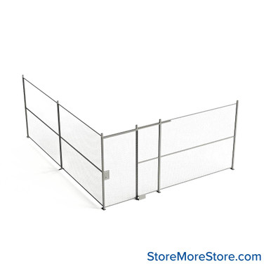 Wire Security Cage 200''W x 246''D x 125''H - WSD4-2-37-10 SMS-07-V79-WSD4-2-37-10