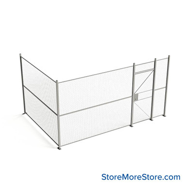 Wire Security Cage 188''W x 124''D x 101''H - WHD3-2-26-8 SMS-07-V79-WHD3-2-26-8