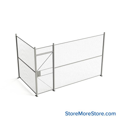 Wire Security Cage 156''W x 88''D x 101''H - WHD3-2-21-8 SMS-07-V79-WHD3-2-21-8