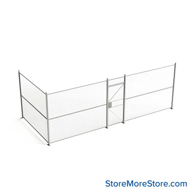 Wire Security Cage 284''W x 124''D x 101''H - WHD3-2-34-8 SMS-07-V79-WHD3-2-34-8