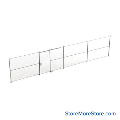 Wire Security Cage 480''W x 2''D x 101''H - WSD4-1-40-8 SMS-07-V79-WSD4-1-40-8