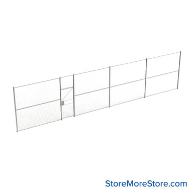 Wire Security Cage 516''W x 2''D x 125''H - WHD3-1-43-10 SMS-07-V79-WHD3-1-43-10