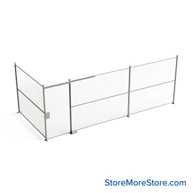 Wire Security Cage 284''W x 124''D x 101''H - WSD4-2-34-8 SMS-07-V79-WSD4-2-34-8