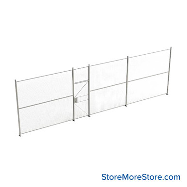 Wire Security Cage 382''W x 2''D x 125''H - WHD3-1-32-10 SMS-07-V79-WHD3-1-32-10