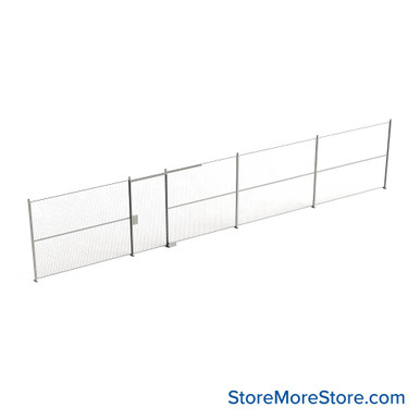 Wire Security Cage 516''W x 2''D x 125''H - WSD4-1-43-10 SMS-07-V79-WSD4-1-43-10