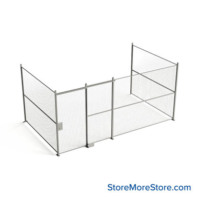 Wire Security Cage 212''W x 124''D x 125''H - WSD4-3-38-10 SMS-07-V79-WSD4-3-38-10