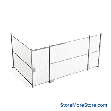 Wire Security Cage 212''W x 124''D x 101''H - WSD4-2-28-8 SMS-07-V79-WSD4-2-28-8